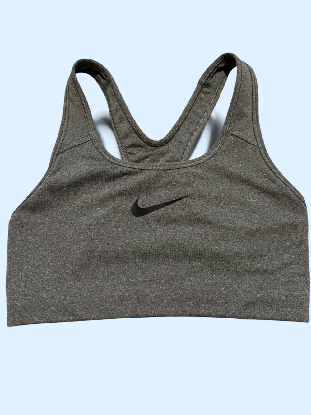 Nike Dri Fit Women's Grey Sports Bra Size S.